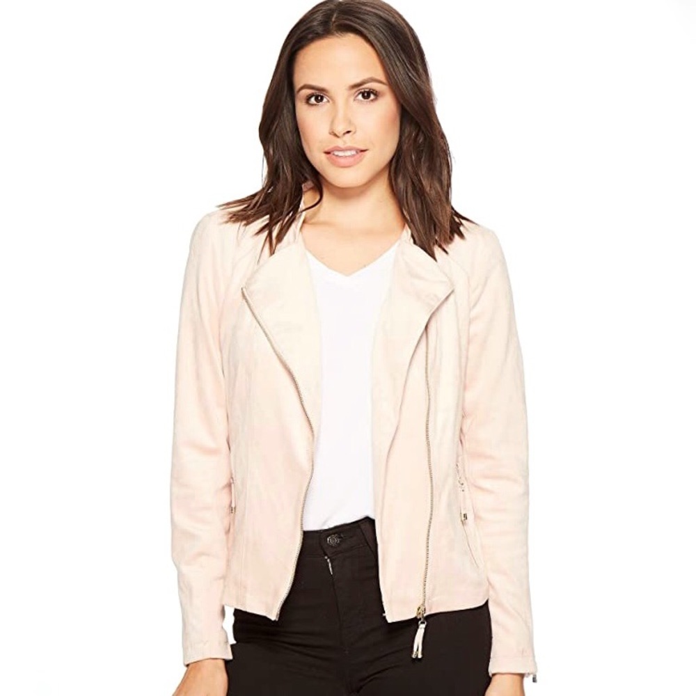 Calvin Klein Faux Suede Moto Jacket